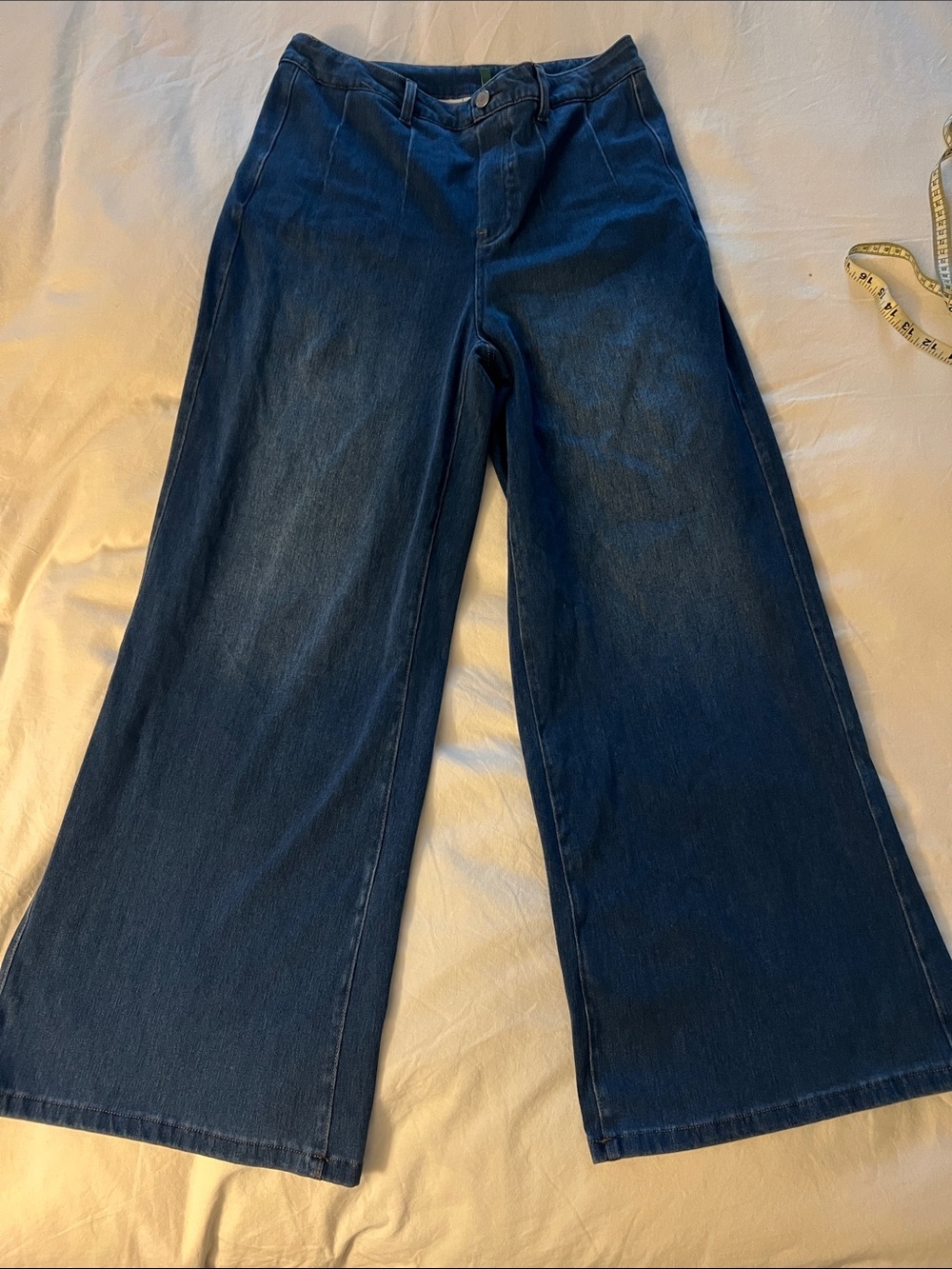 HALARA Dark Blue Wide-Leg High-Rise Jeans